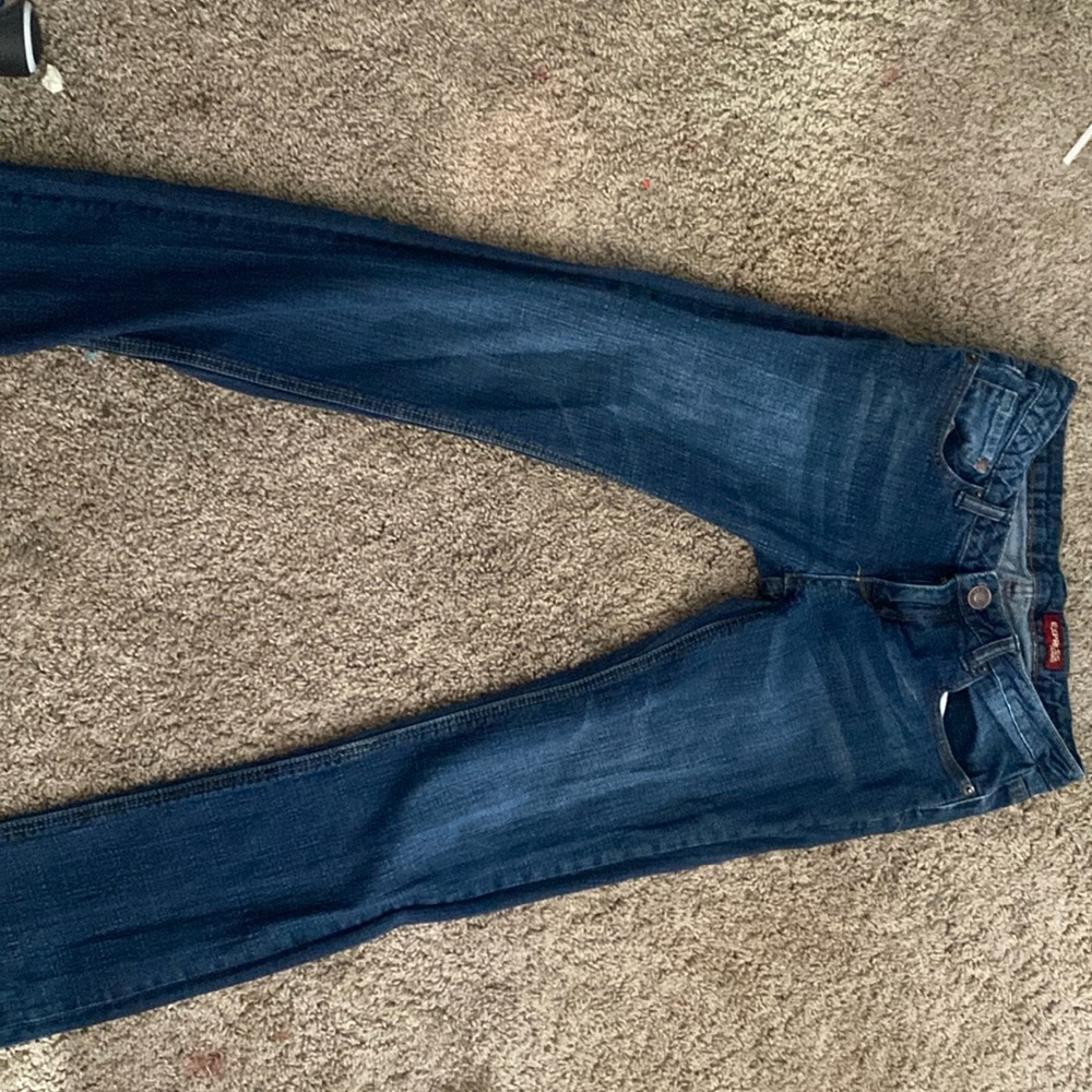 Straight leg, dark blue jeans form Express Jeans